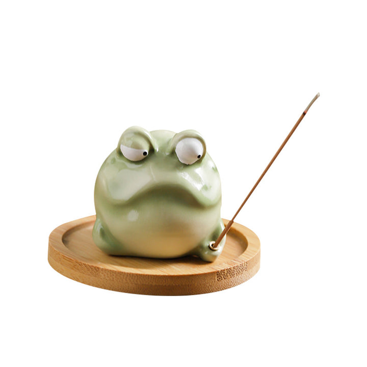 Frosch-Incense-Stick-Holder made of Resin