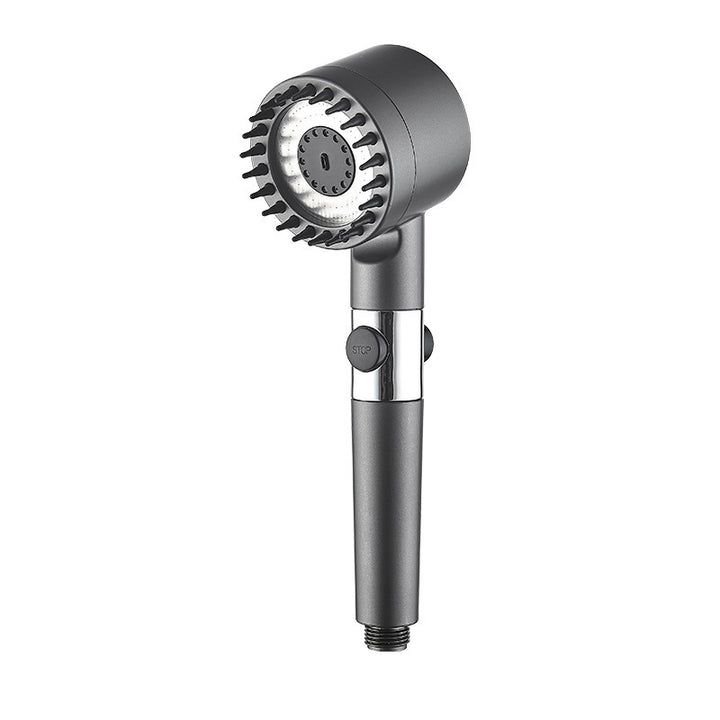 Showerhead with massage function and LED lighting
