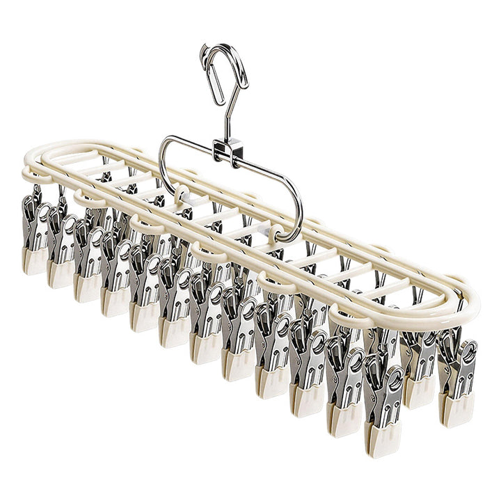 Stainless steel drying rack with 24 clips