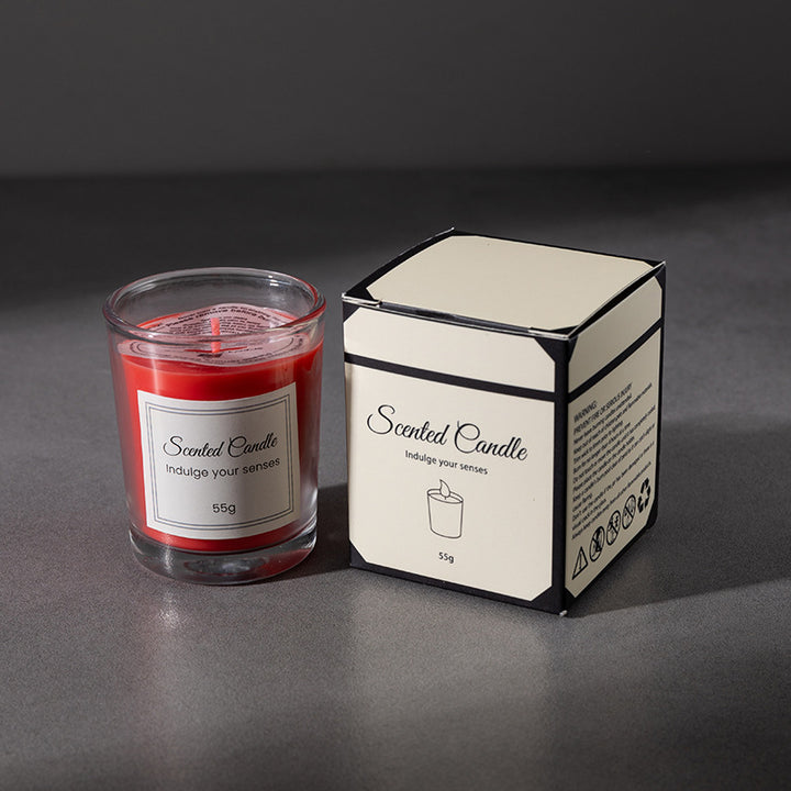 Scented candle in cup shape, soy wax