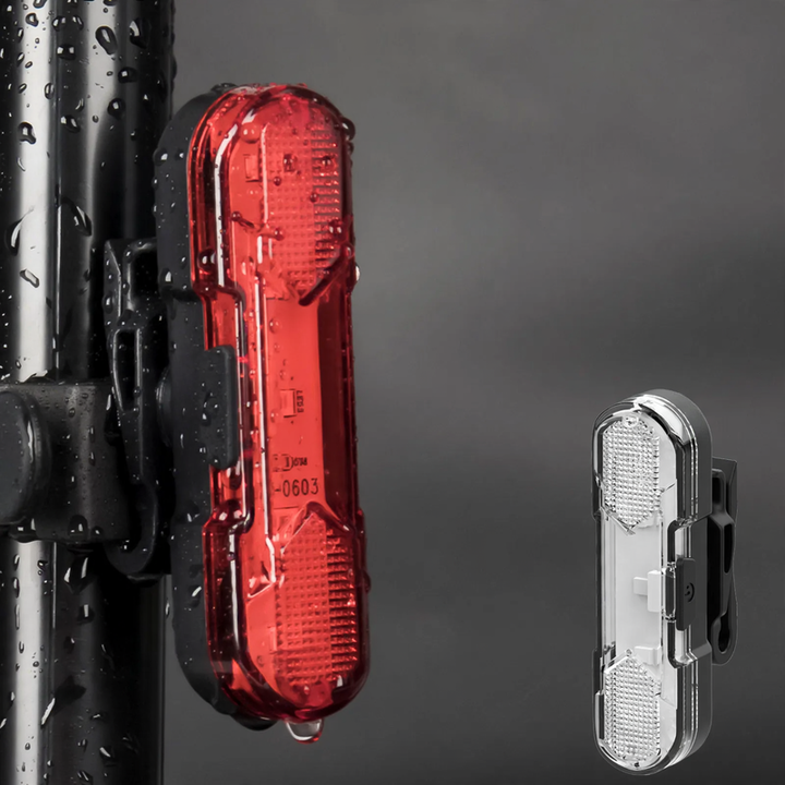 Bicycle rear light USB rechargeable, 360° rotatable