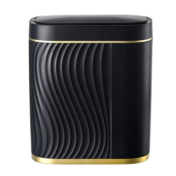 Waste bin with double chamber, round