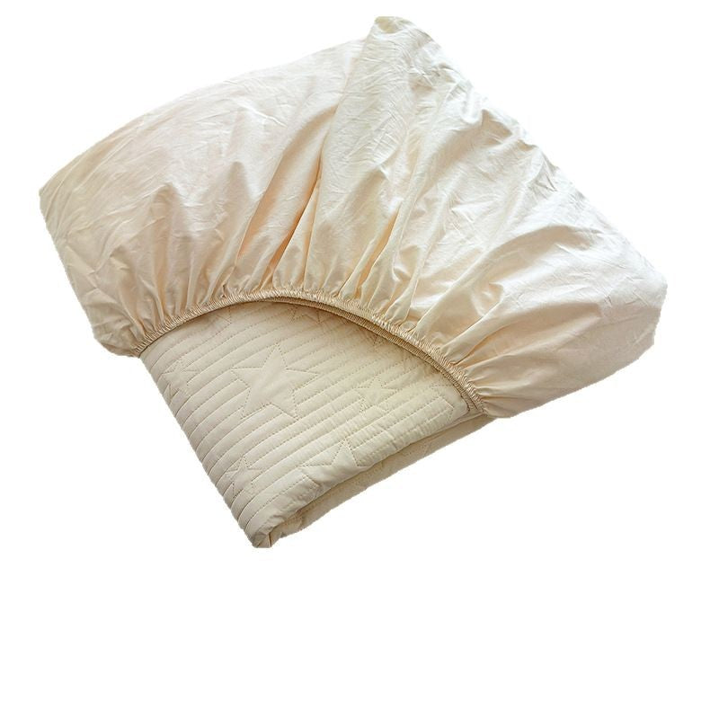 Cotton fitted sheet with quilting, 100% cotton