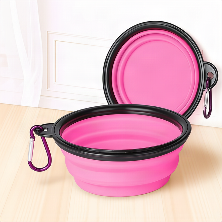 Foldable Dog Bowl Made of Silicone