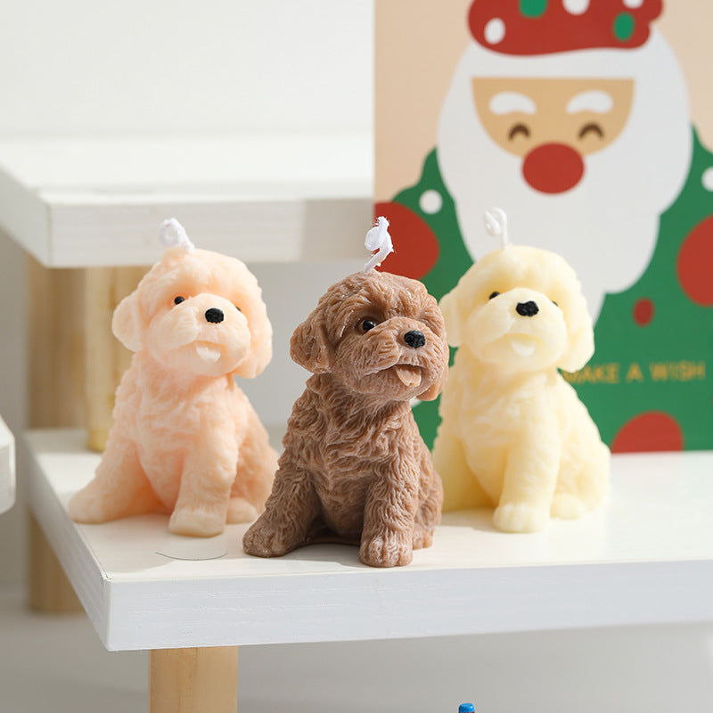 Scented candle teddy bear, soy wax mix
