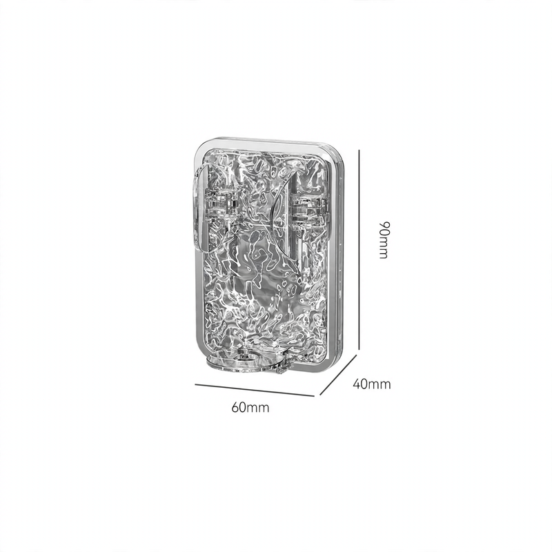 Toothbrush holder, wall-mounted, no drilling