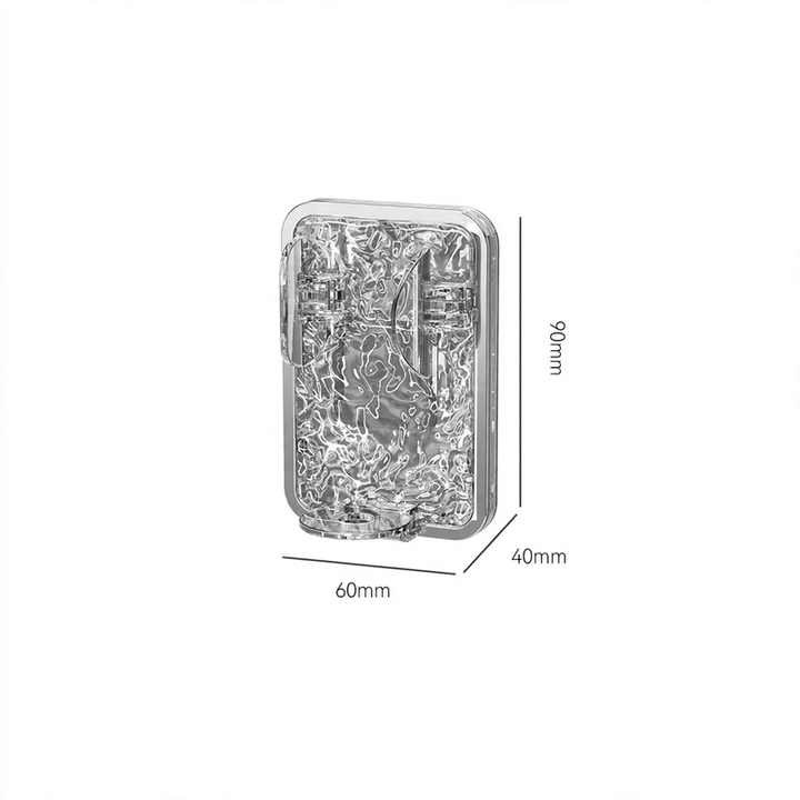 Toothbrush holder, wall-mounted, no drilling