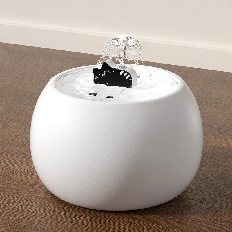 Ceramic Pet Water Bowl with Water Circulation