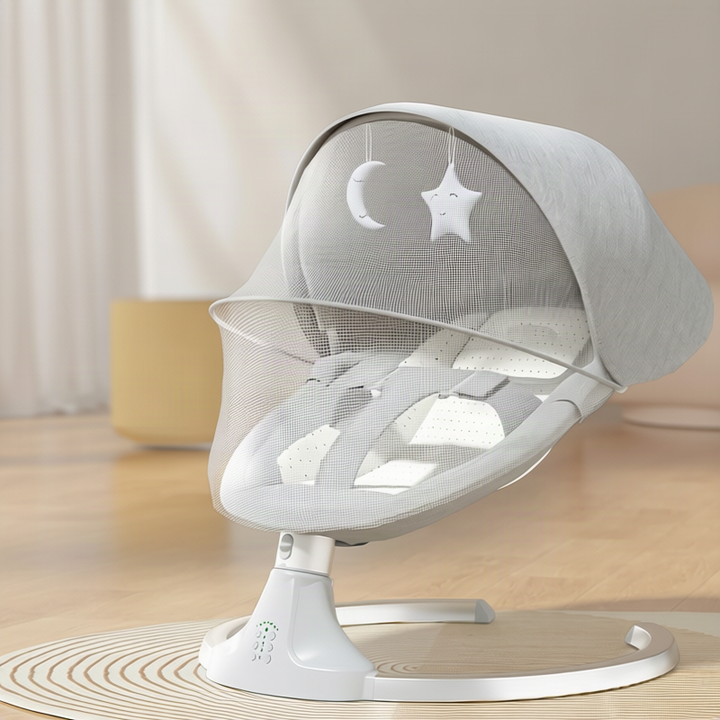 Baby bouncer with music and toys, from birth