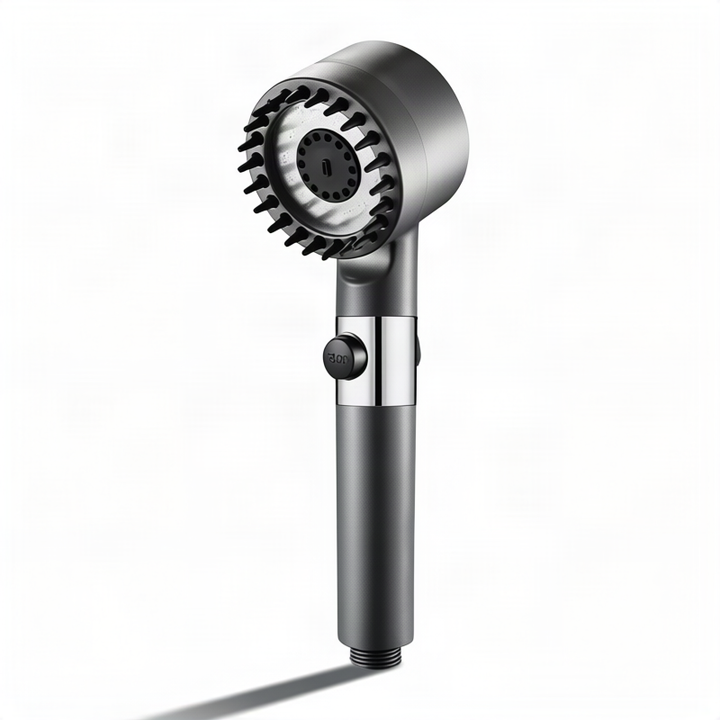 Shower head set with massage function and holder