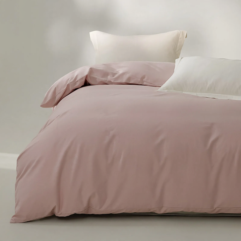 Cotton bed linen with a brushed surface