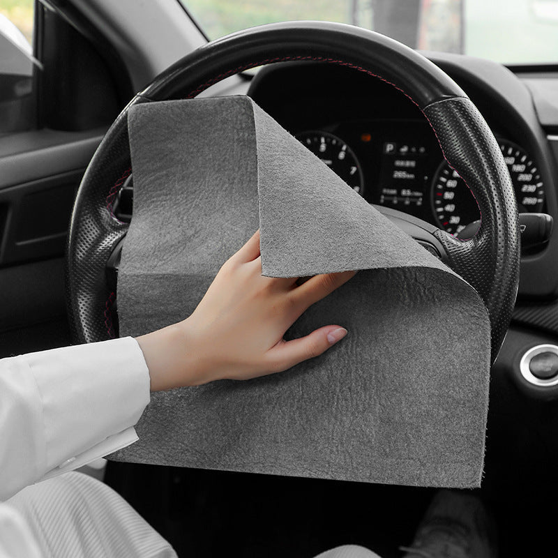 Fleece cleaning cloth, absorbent