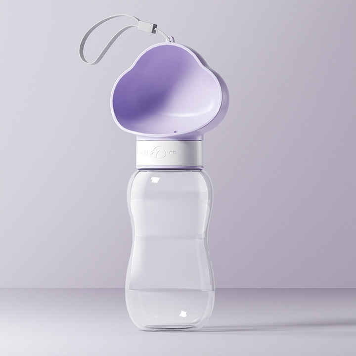 Portable water bottle for dogs and cats