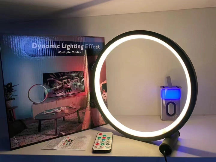 Ring light with RGB color change, aluminum base
