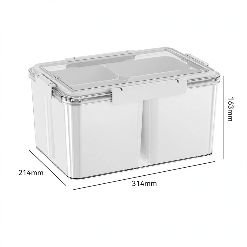 Portable fresh-keeping box with drip tray