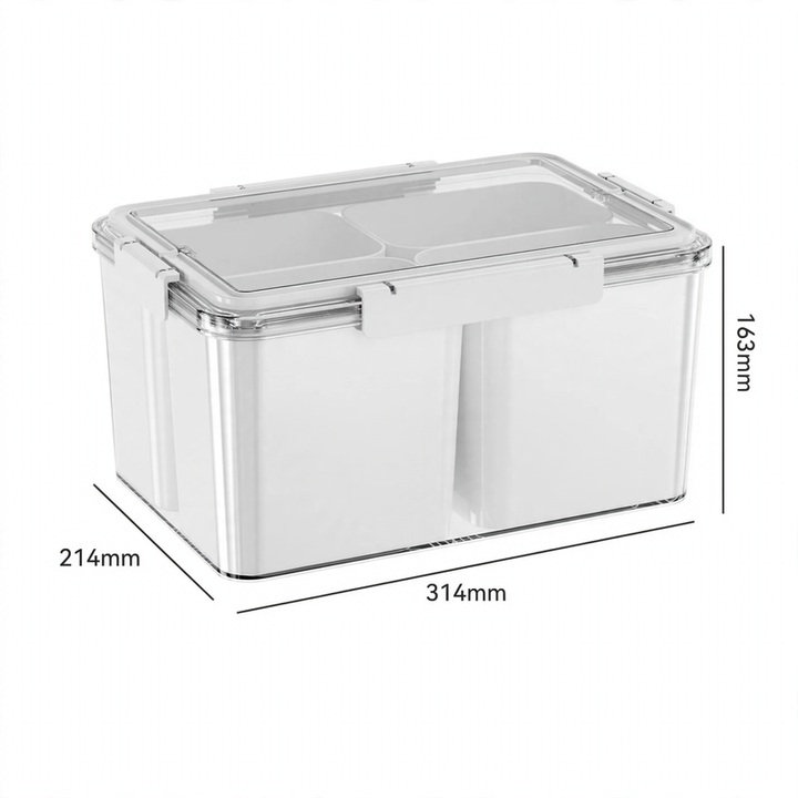 Portable fresh-keeping box with drip tray