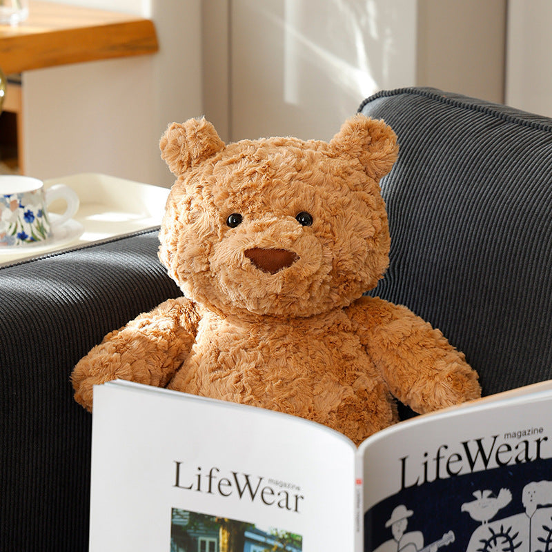 Plush teddy bear with pajamas, multiple sizes