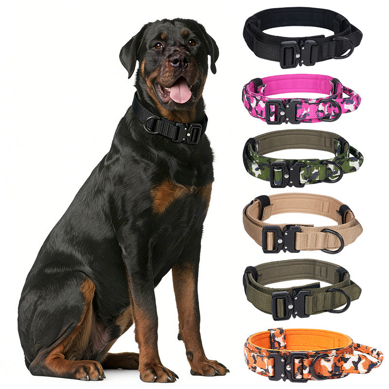 Tactical dog collar with handle