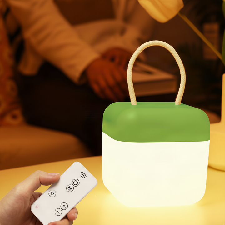 Portable LED lantern with silicone, 10.5 cm