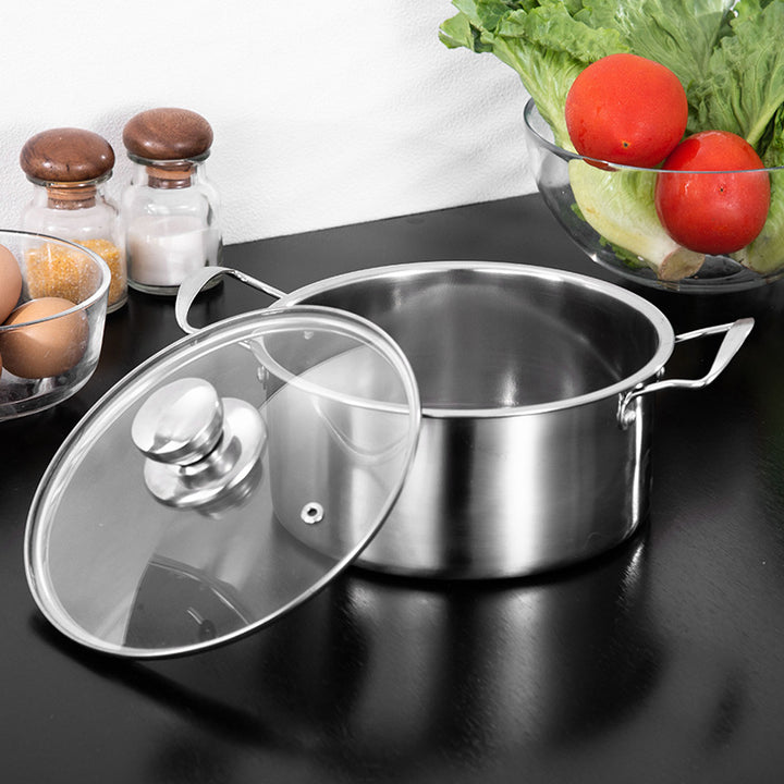 Stainless Steel Cooking Pot 20 cm, 1.1–2 L, Model HD190912