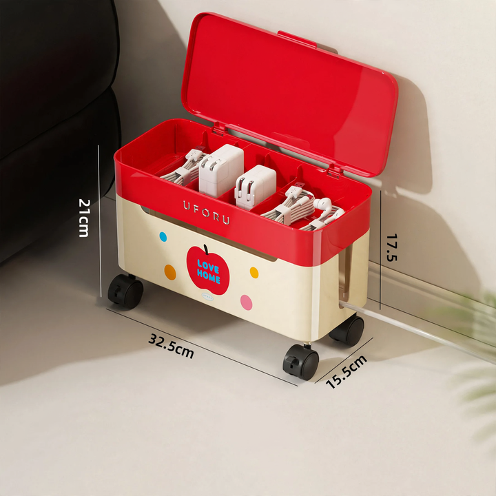 Cable organizer with wheels, double-layered, model DD2626