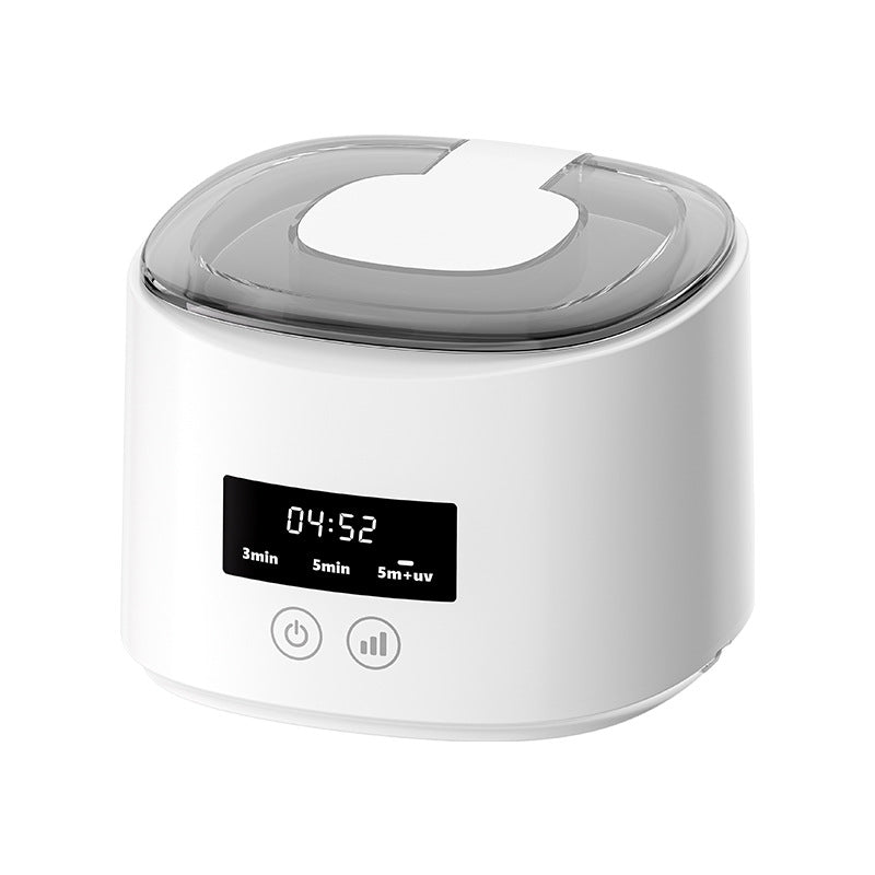 Ultrasound tooth protector cleaner with blue light