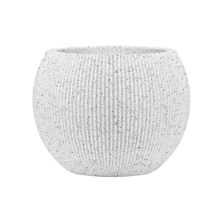 Ceramic flower vase, country house style, woven texture