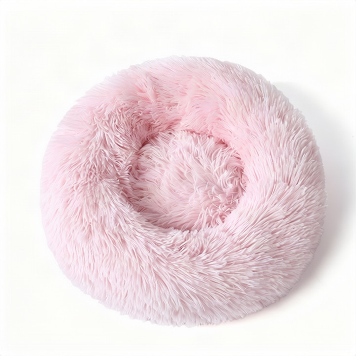 Fluffy cat bed, round, warming