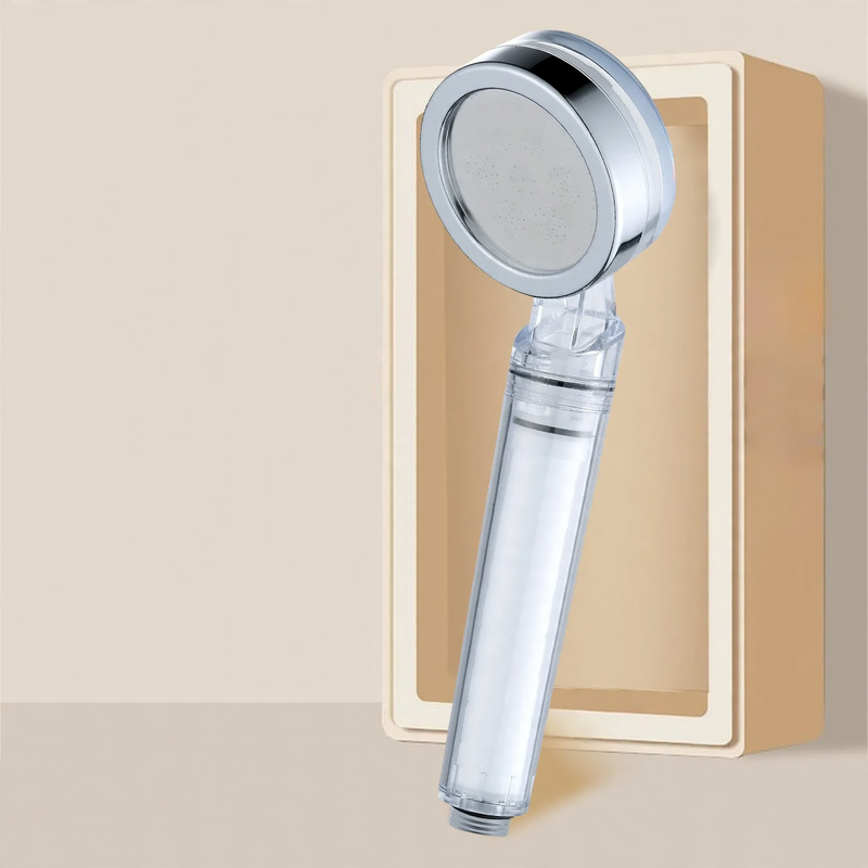 Shower head with filtration system and rain function