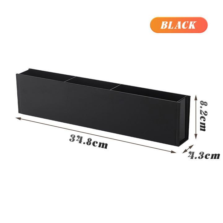 Wall-mounted storage box with compartments