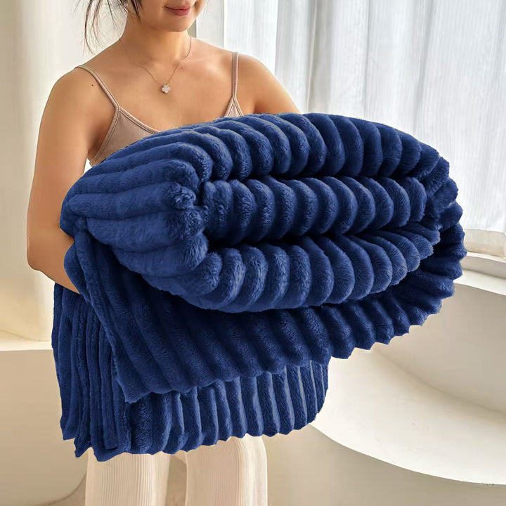 Fleece wool blanket, 800–1000 g, four seasons