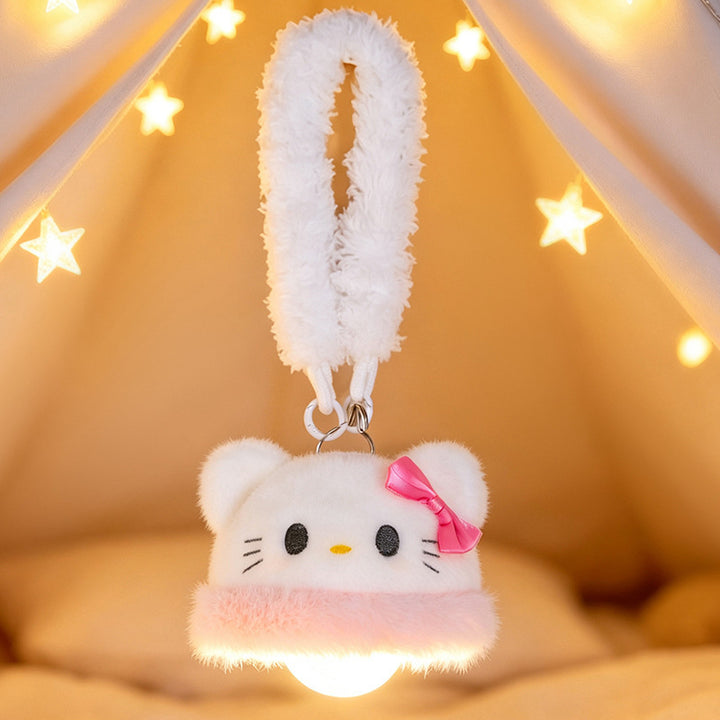 Plush pendant with LED light, 15 cm