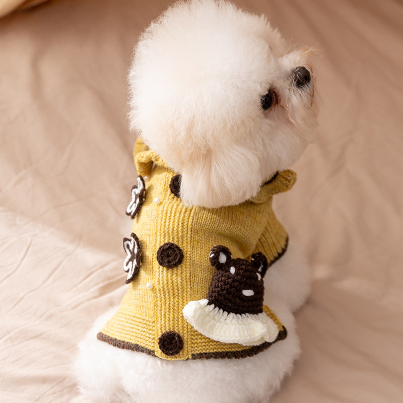 Knitted sweater for dogs, autumn/winter