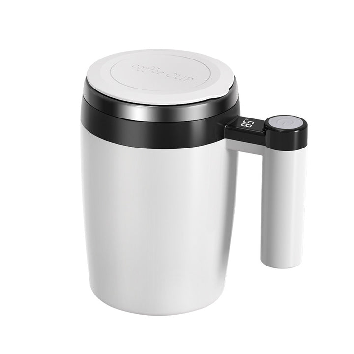 Rechargeable stirring cup made of stainless steel, 380 ml