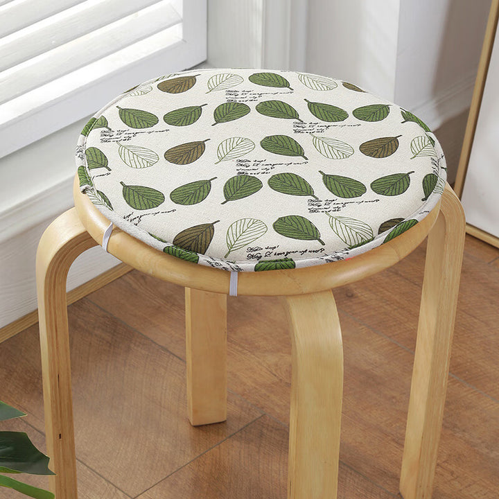 Round seat cushion with foam, non-slip