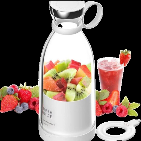 BowLift | Compact Portable Smoothie Blender with Fruit Container and Drinking Lid