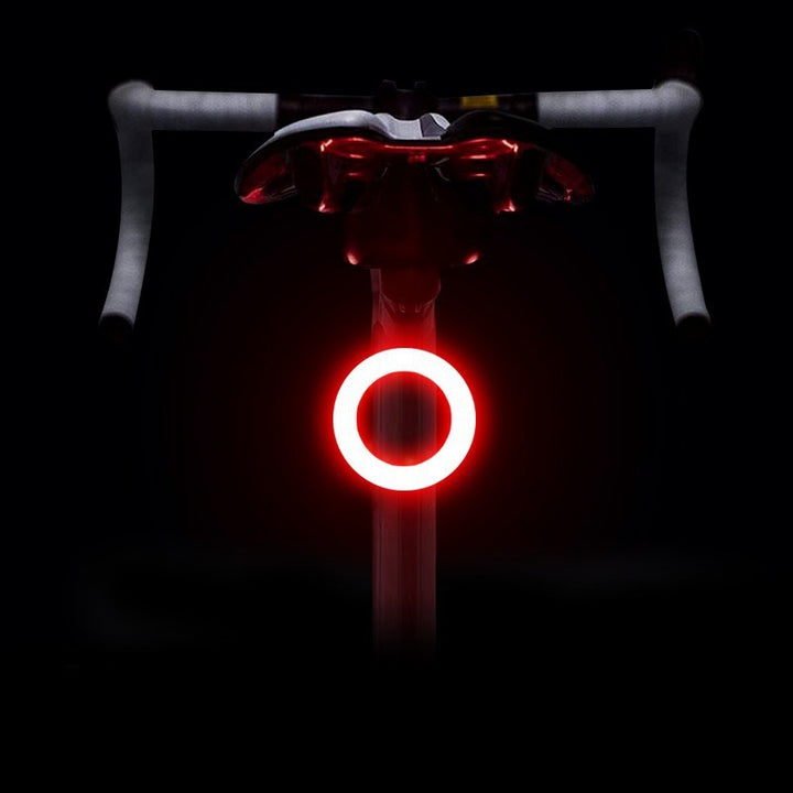 Bicycle rear light with flowing light effect, USB-C