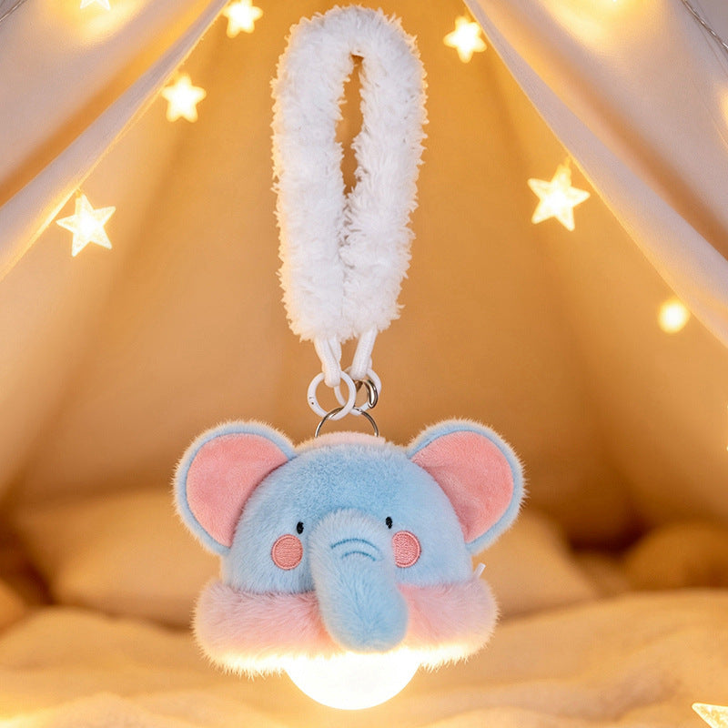Plush pendant with LED light, 15 cm