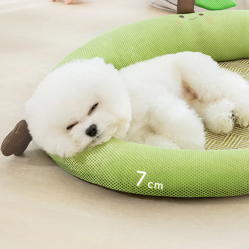 Breathable pet mat with backrest