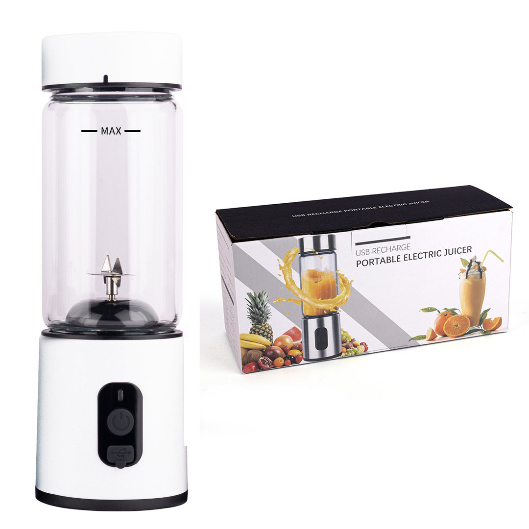 Portable juicer made of borosilicate glass, 400 ml