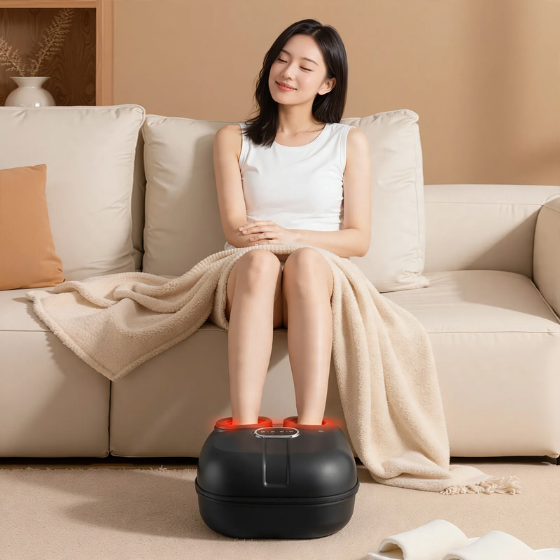 Foot massager with heating function and air pressure
