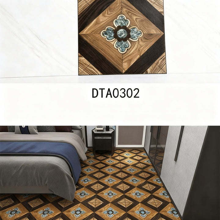 Self-adhesive PVC flooring with tile appearance