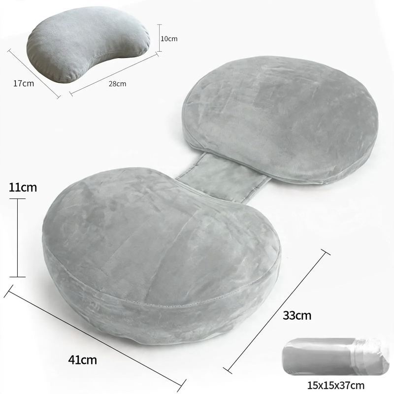 Pregnancy pillow with memory foam