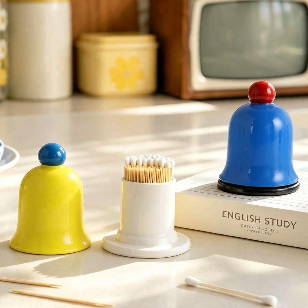 Toothpick box with bell, ABS plastic