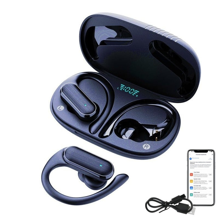 Bluetooth headphones with AI real-time translation M8
