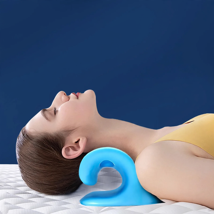 Neck massage pillow with mechanical pressure point massage
