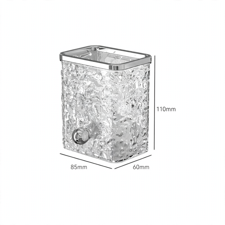 Wall-mounted storage box, self-adhesive