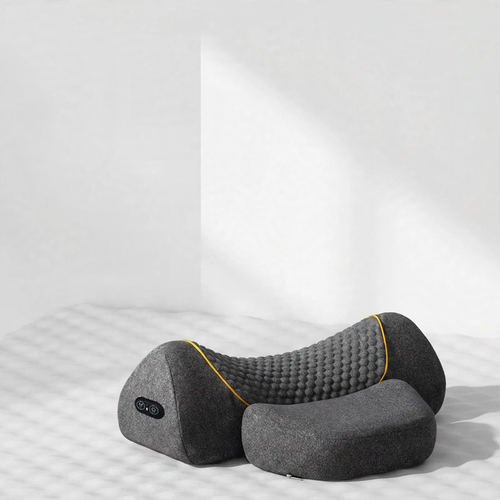 Neck support pillow made of memory foam with heating function