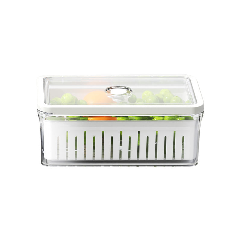 Vacuum food storage box with electric pump