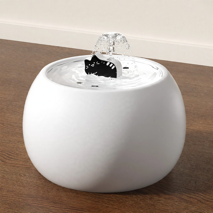 Ceramic Pet Water Bowl with Water Circulation